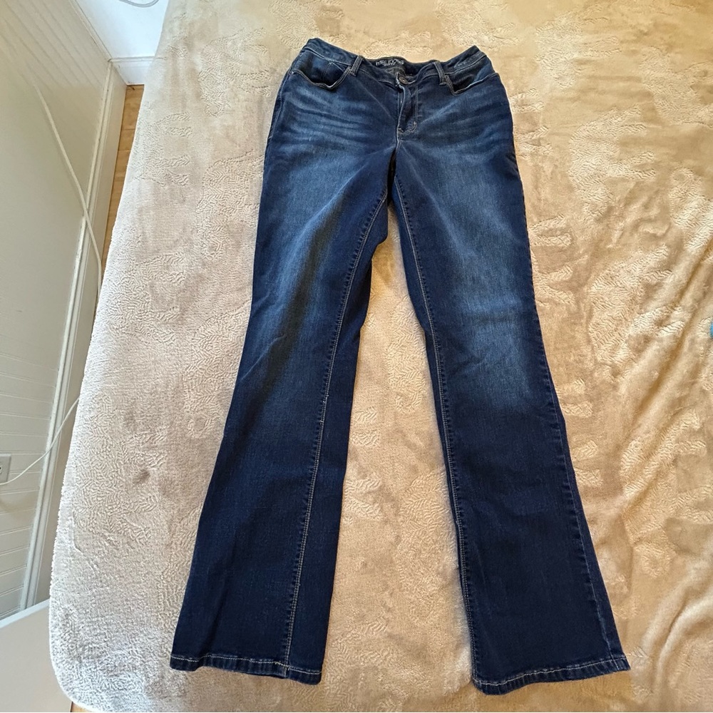 Maurices blue curvy fit straight leg jeans Size 7/8